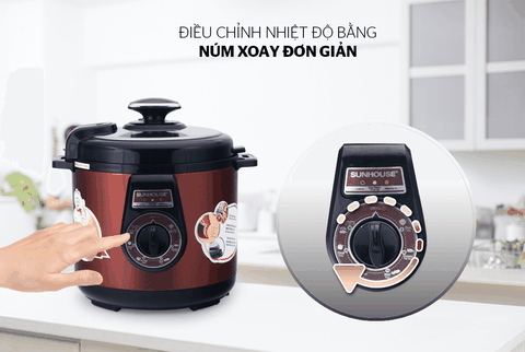 Nồi áp suất điện đa năng SUNHOUSE SHD1562