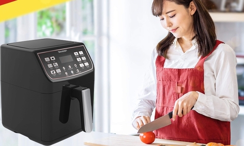 Nồi chiên không dầu Sharp KF-AF55EV-BK 5.5 lít