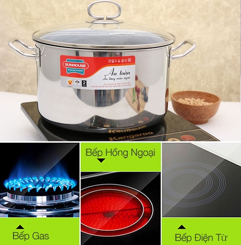 Nồi Inox Sunhouse SHG26S 26cm