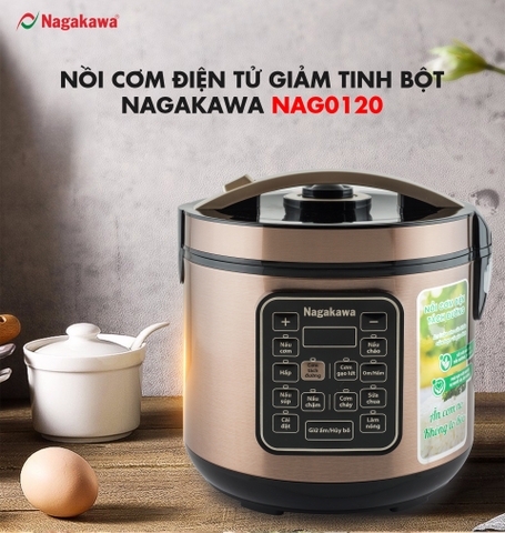 NỒI CƠM ĐIỆN TỬ GIẢM TINH BỘT NAGAKAWA NAG0120