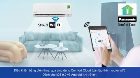 Điều hoà Panasonic Inverter 9000BTU 1 HP CU/CS-PU9WKH-8M