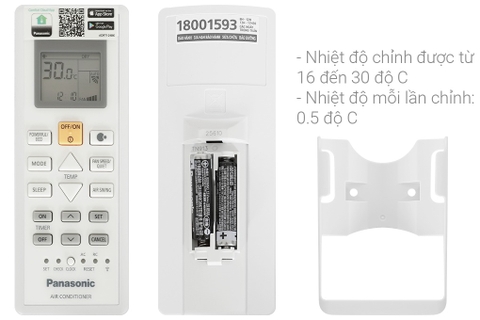 Máy lạnh 2 chiều Panasonic Inverter 1 HP CU/CS-YZ9AKH-8