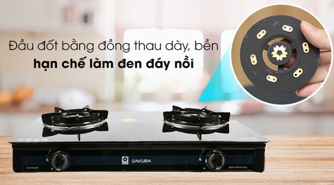 Bếp ga đôi dương Sakura SA-690GH