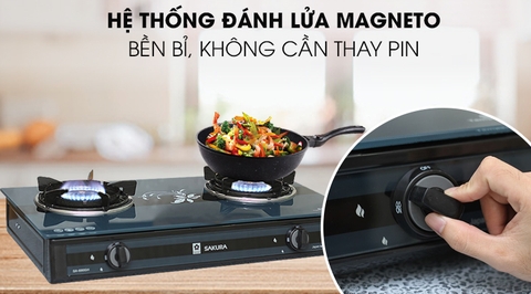 Bếp ga đôi dương Sakura SA-690GH