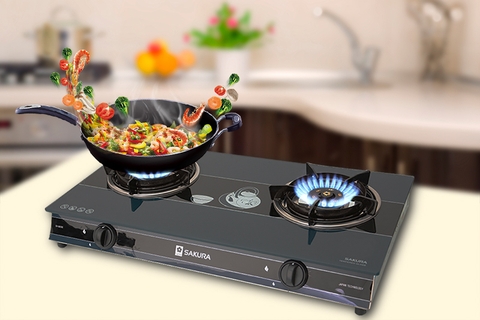 Bếp ga dương đôi Sakura SA-692SG