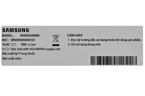 Máy hút bụi Robot Samsung VR05R5050WK 55W
