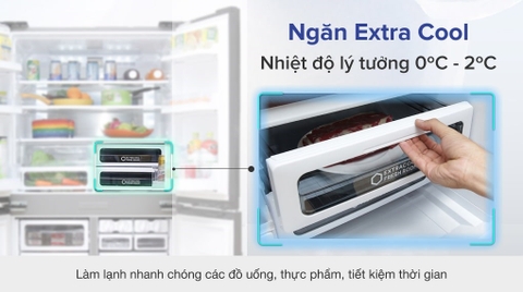 Tủ lạnh 4 cánh Sharp SJ-FX630V-ST - 626 Lít