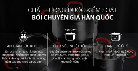 Bộ nồi inox 5 đáy Sunhouse Mama SHG2503MSD