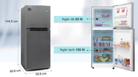 Tủ lạnh Samsung Inverter 208 lít RT19M300BGS/SV