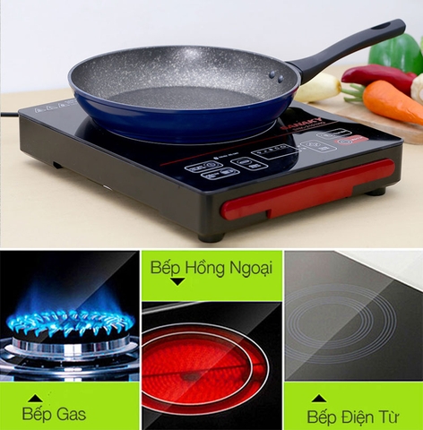 Chảo đá hoa cương đáy từ Sunhouse SFP28B 28