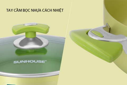 Bộ nồi ANOD Sunhouse màu xanh cốm SH8835