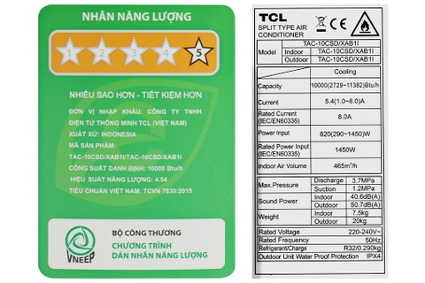 Máy lạnh TCL Inverter 1 HP TAC-10CSD/XAB1I