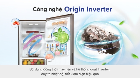 Tủ lạnh Toshiba Inverter 325 lít GR-RB410WE-PMV(37)-SG