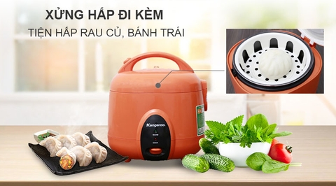 Nồi cơm điện nắp gài Kangaroo 1.2 lít KG826S