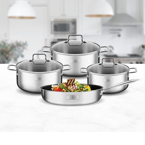 Bộ nồi chảo Elmich EL8075 16,20,22cm, chảo 26cm