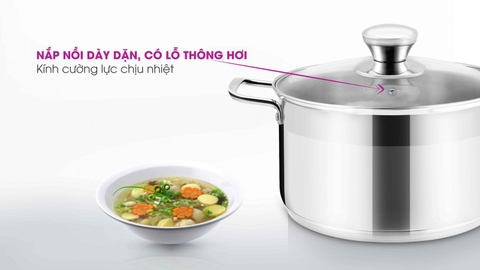 Bộ nồi chảo inox 3 lớp cao cấp Mutosi 4 chiếc MC-347
