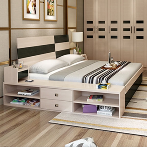 Giường gỗ công nghiệp