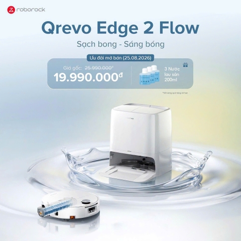 Robot hút bụi lau nhà Roborock Qrevo Edge2 Flow