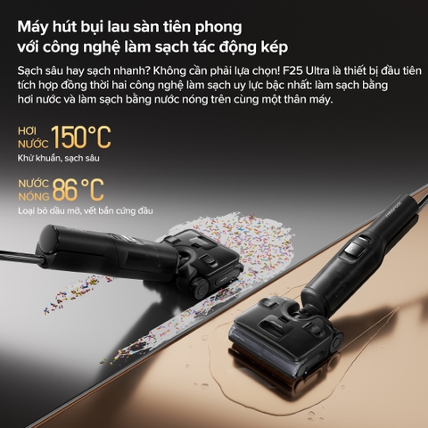 Cây hút bụi lau nhà Roborock F25 Ultra - Bản Quốc tế mới nhất 2025