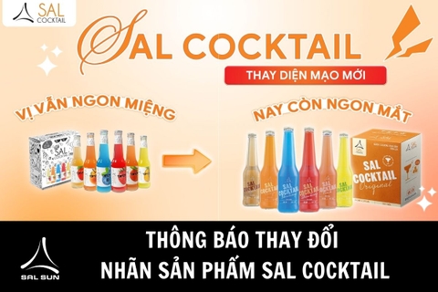 THÔNG BÁO THAY ĐỔI NHÃN SẢN PHẨM SAL COCKTAIL