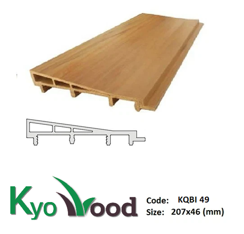 Gỗ Nhựa Ốp Tường Ngoài Trời KQBI 49