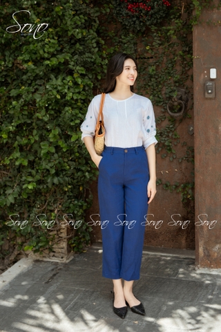 SONO - Quần dài linen form lửng nhiều màu