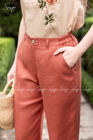 SONO - Quần dài linen rã li