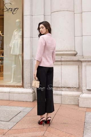 SONO - Áo vest linen túi xéo