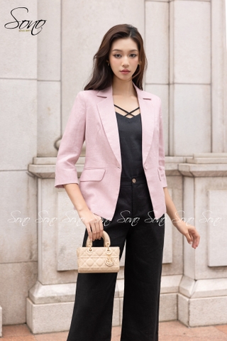 SONO - Áo vest linen túi xéo