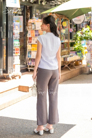 SONO - Áo sơ mi linen tay dơi