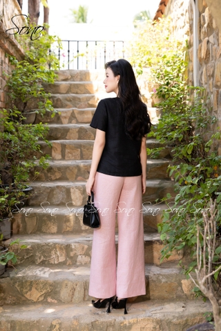 SONO - Áo linen thêu hoa và bướm