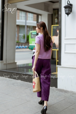 SONO - Quần dài linen form lửng nhiều màu