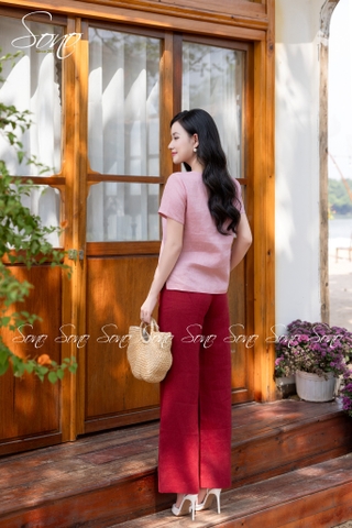 SONO - Áo linen thêu hoa 5 cánh