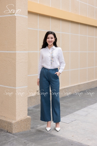 SONO - Quần dài linen rã li
