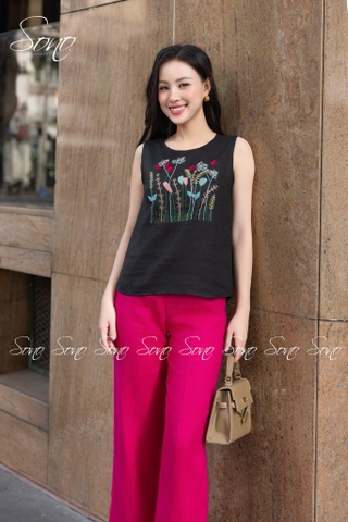 SONO - Quần dài linen rã li