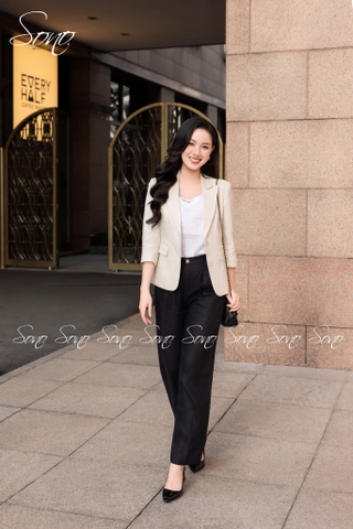 SONO - Quần linen form baggy