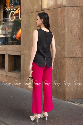 SONO - Áo linen sát nách thêu nhiều màu