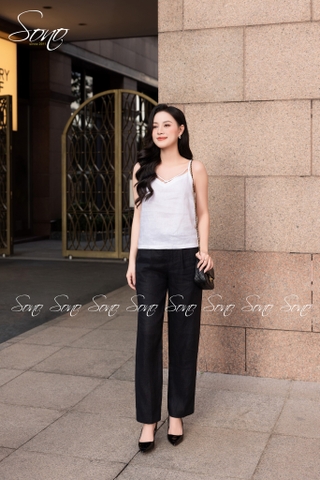 SONO - Áo linen 2 dây chéo