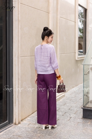 SONO - Áo linen loang tay lỡ quấn bọ