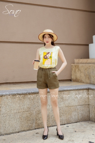 SONO - Quần short linen