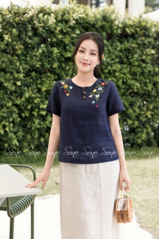 SONO - Chân váy linen form A