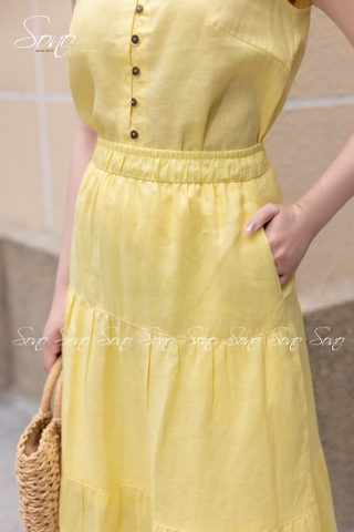 SONO - Chân váy linen 3 tầng