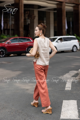 SONO - Quần dài linen rã li