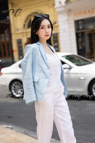 SONO - Áo blazer linen 2 lớp