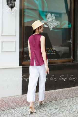 SONO - Quần dài linen lai to