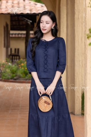 SONO - Chân váy linen 3 tầng