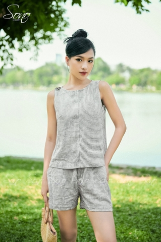SONO - Set short sọc xám nhỏ