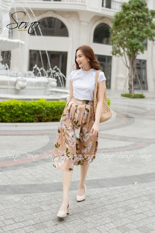 SONO - Chân váy chất thô hoa