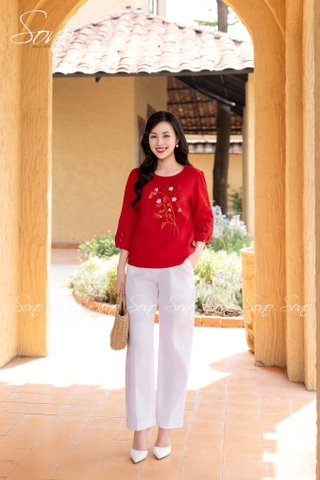 SONO - Quần linen form baggy