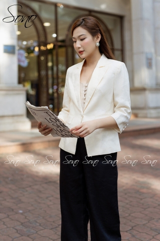 SONO - Áo vest linen tone nhạt